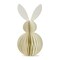 Easter Ivory Bunny Paper Standing Decor Small, 3.25L x 3.25W x 6.25H inches